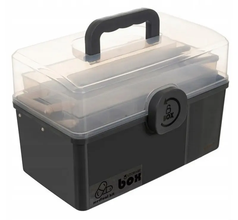 Organizator de medicamente Ruhhy 24499 (Grey)