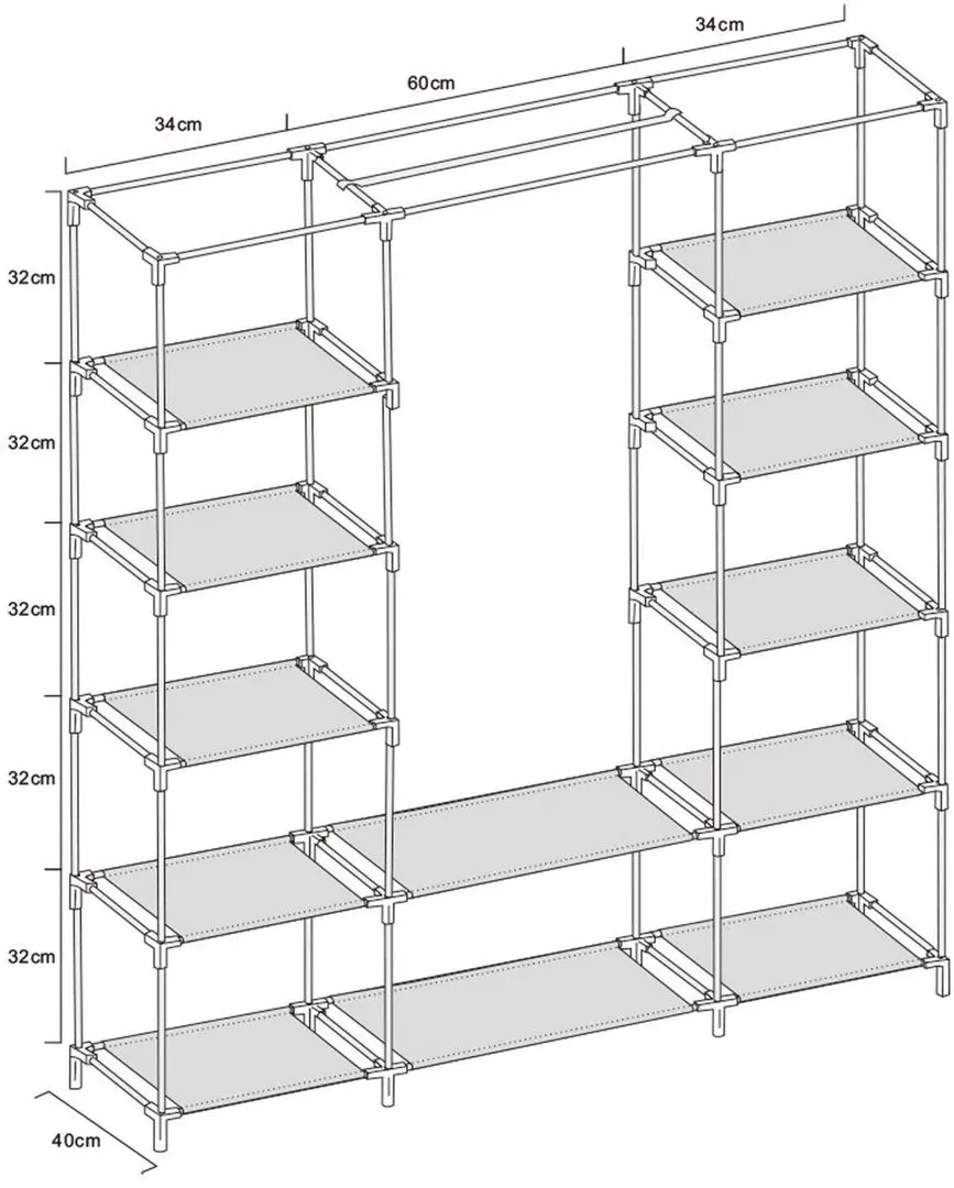 Dulap Saska Garden 1028606 (Grey) - 6