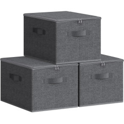 Set cutii depozitare Songmics RYZB03G (Slate Grey)