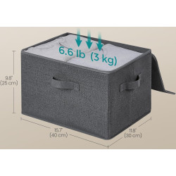 Set cutii depozitare Songmics RYZB03G (Slate Grey) Thumb