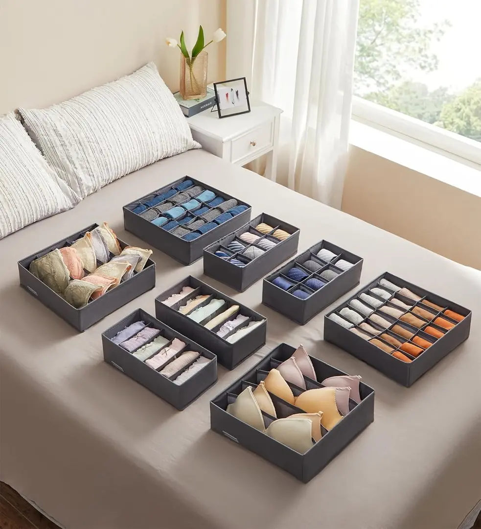 Set organizatoare Songmics RUS08GY (Slate Grey)