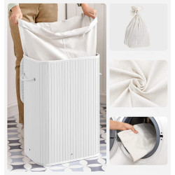 Корзина для белья Songmics LCB010W01 (White) Thumb