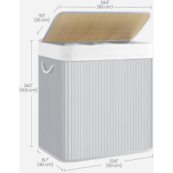 Cos pentru rufe Songmics LCB091G01 (Grey) Thumb