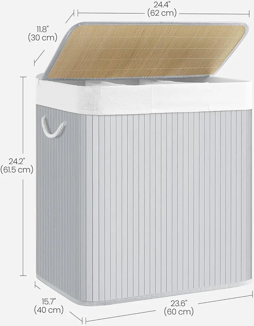 Cos pentru rufe Songmics LCB091G01 (Grey)