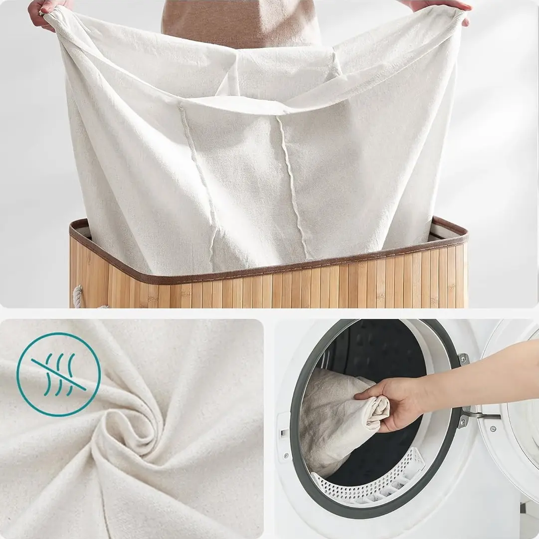 Cos pentru rufe Songmics LCB091N01 (Natural)