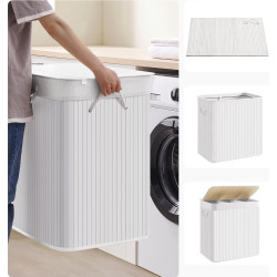 Cos pentru rufe Songmics LCB091W01 (White) Thumb