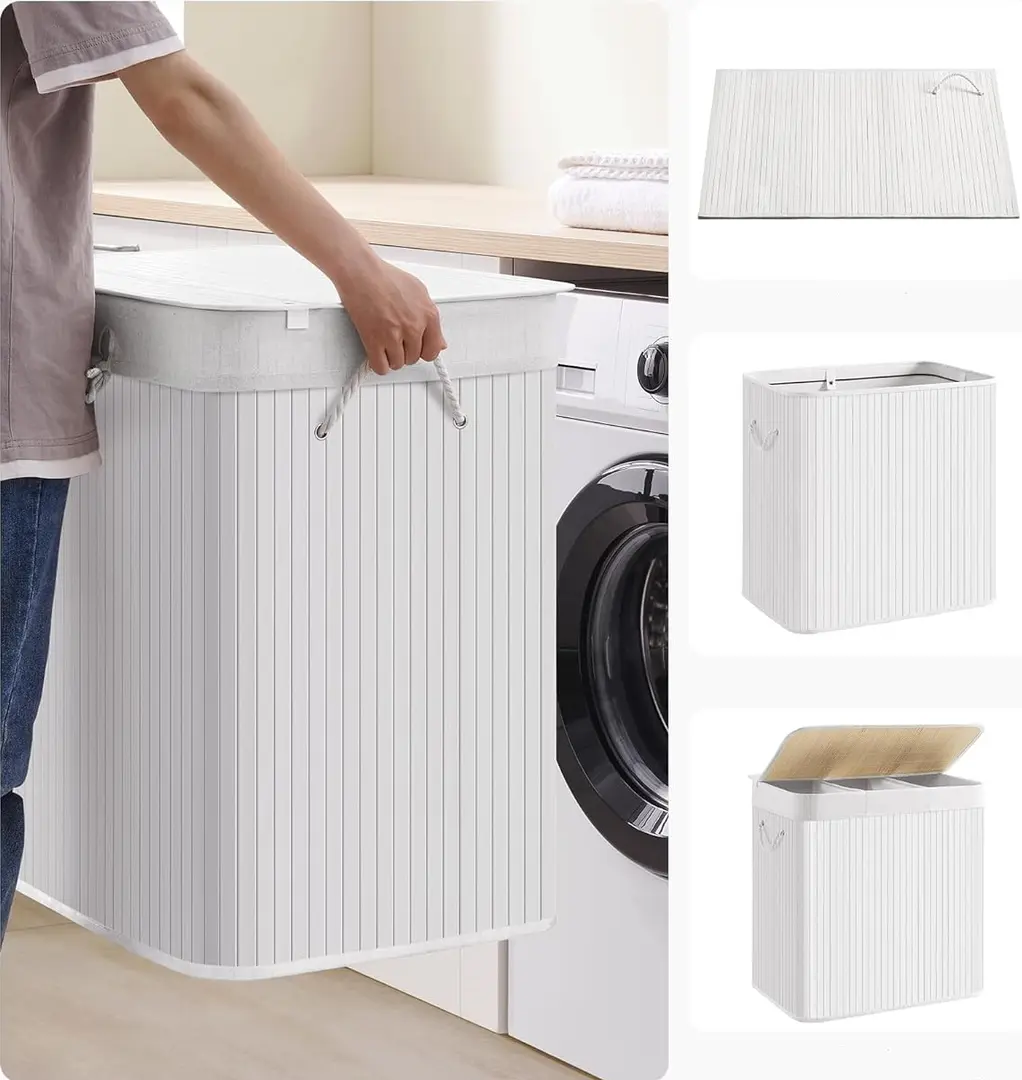 Cos pentru rufe Songmics LCB091W01 (White)