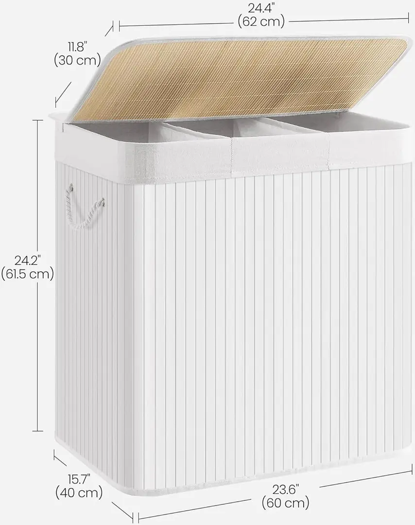 Cos pentru rufe Songmics LCB091W01 (White)