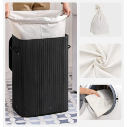 Coș de rufe Songmics LCB10B (Black) Thumb