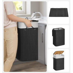 Coș de rufe Songmics LCB10B (Black) Thumb