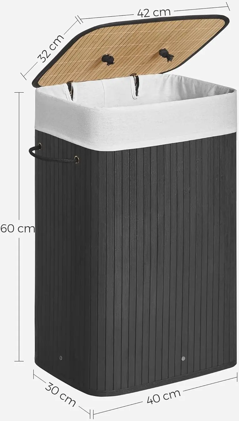 Coș de rufe Songmics LCB10B (Black)