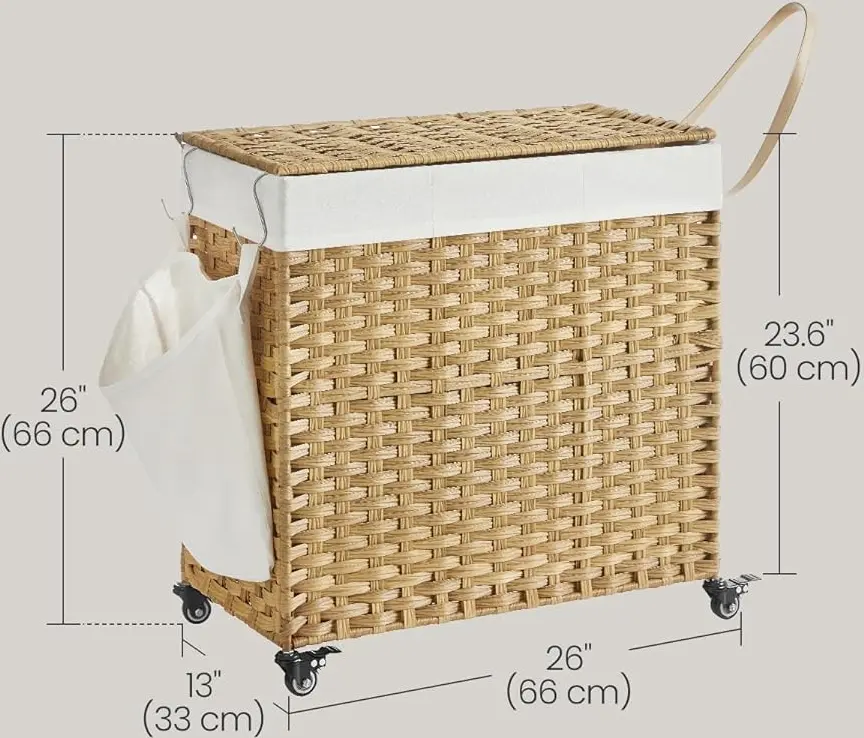 Корзина для белья Songmics LCB363N01 (Natural)