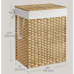 Cos pentru rufe Songmics LCB51NL (Natural) Thumb