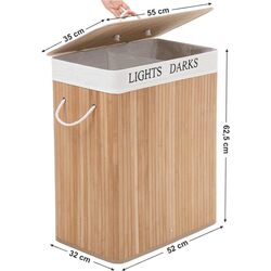 Cos pentru rufe Songmics LCB64Y (Natural) Thumb