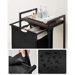 Cos pentru rufe Songmics Vasagle BLH101B01 (Black/Rustic Brown) Thumb