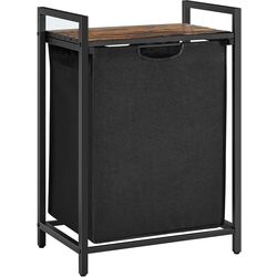 Cos pentru rufe Songmics Vasagle BLH101B01 (Black/Rustic Brown)