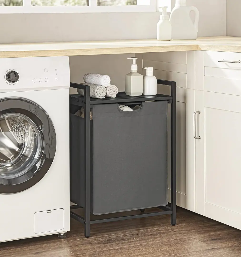 Корзина для белья Songmics Vasagle BLH101G01 (Black/Grey)