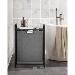 Корзина для белья Songmics Vasagle BLH101G01 (Black/Grey) Thumb