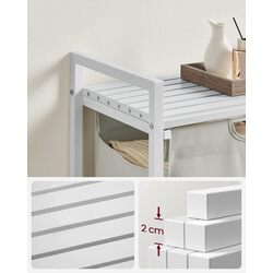 Корзина для белья Songmics Vasagle BLH101W01 (White) Thumb