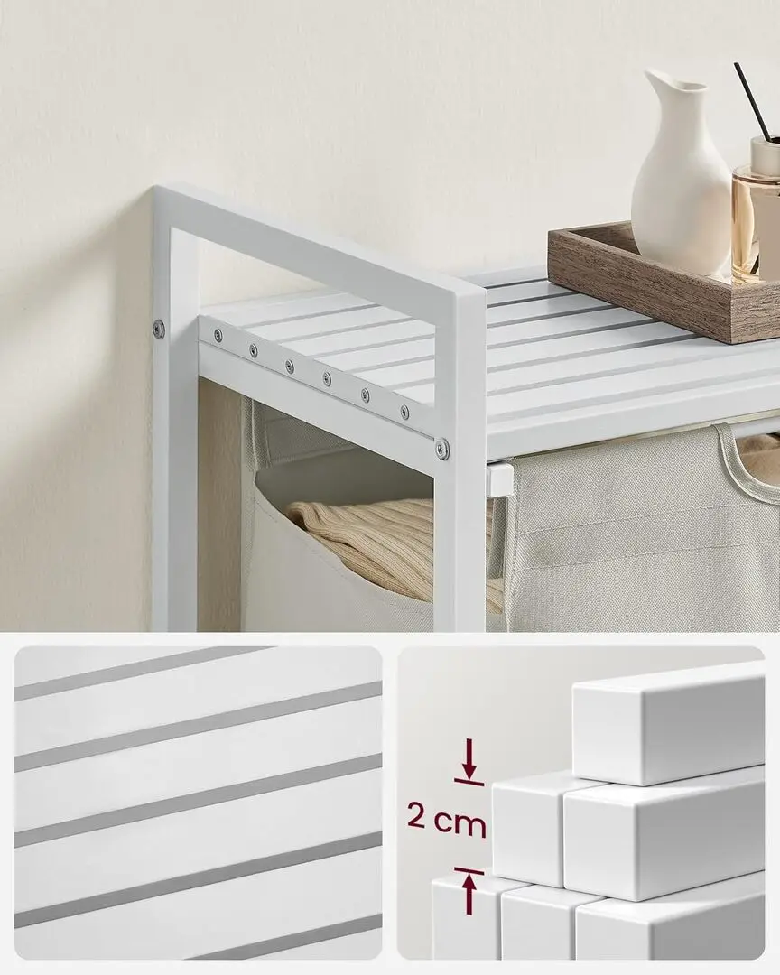 Корзина для белья Songmics Vasagle BLH101W01 (White) - 2