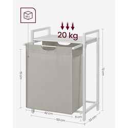 Корзина для белья Songmics Vasagle BLH101W01 (White) Thumb