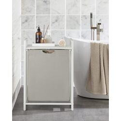 Корзина для белья Songmics Vasagle BLH101W01 (White) Thumb