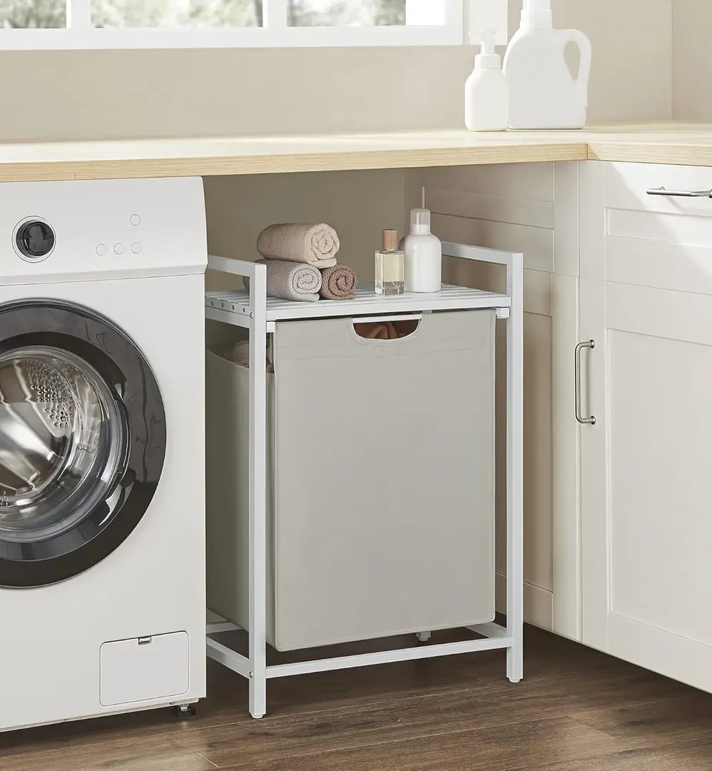 Корзина для белья Songmics Vasagle BLH101W01 (White) - 6