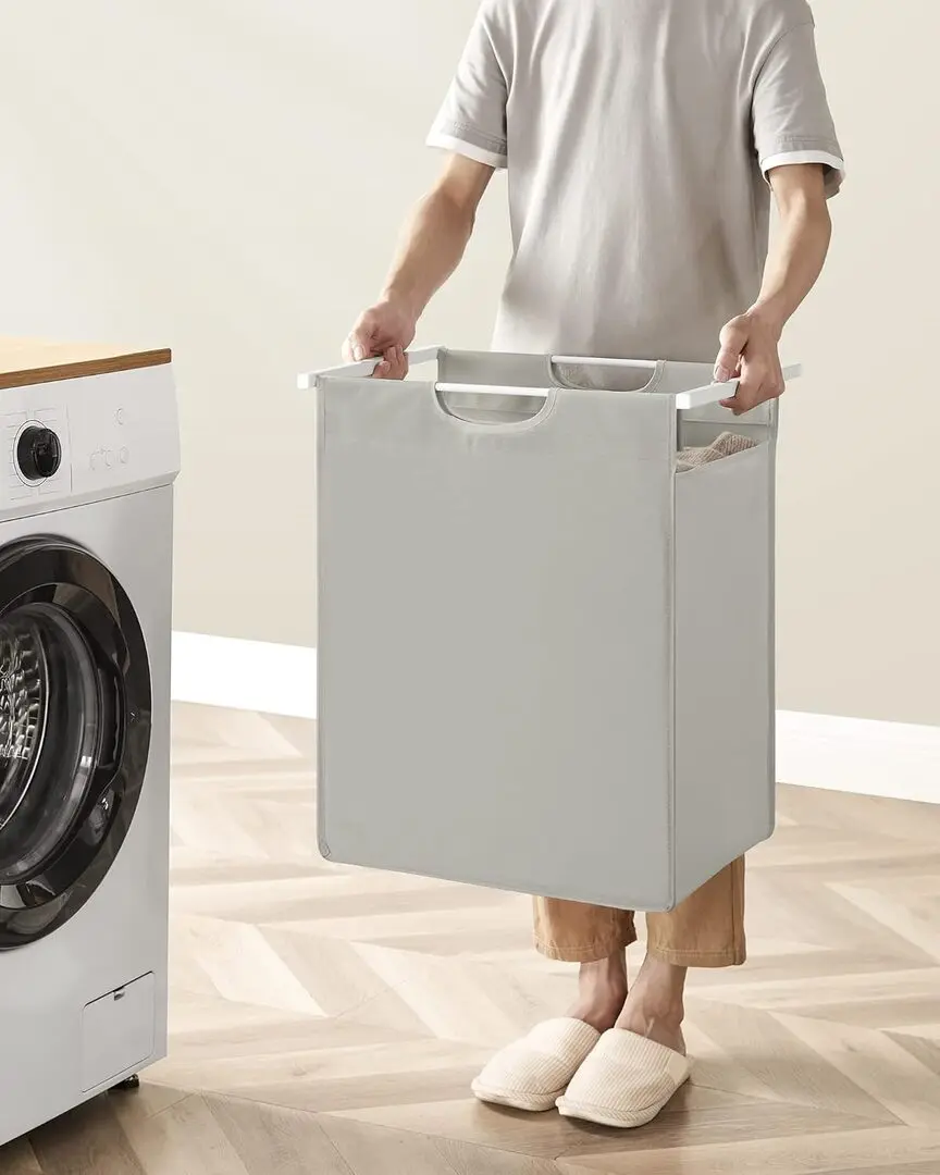 Корзина для белья Songmics Vasagle BLH101W01 (White) - 7