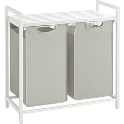 Cos de sortare rufe Songmics Vasagle BLH201W01 (White)