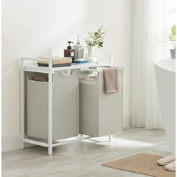 Cos de sortare rufe Songmics Vasagle BLH201W01 (White) Thumb