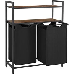 Корзина для сортировки белья Songmics Vasagle BLH211B01 (Rustic Brown/Black)