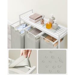 Корзина для сортировки белья Songmics Vasagle BLH301W01 (White) Thumb