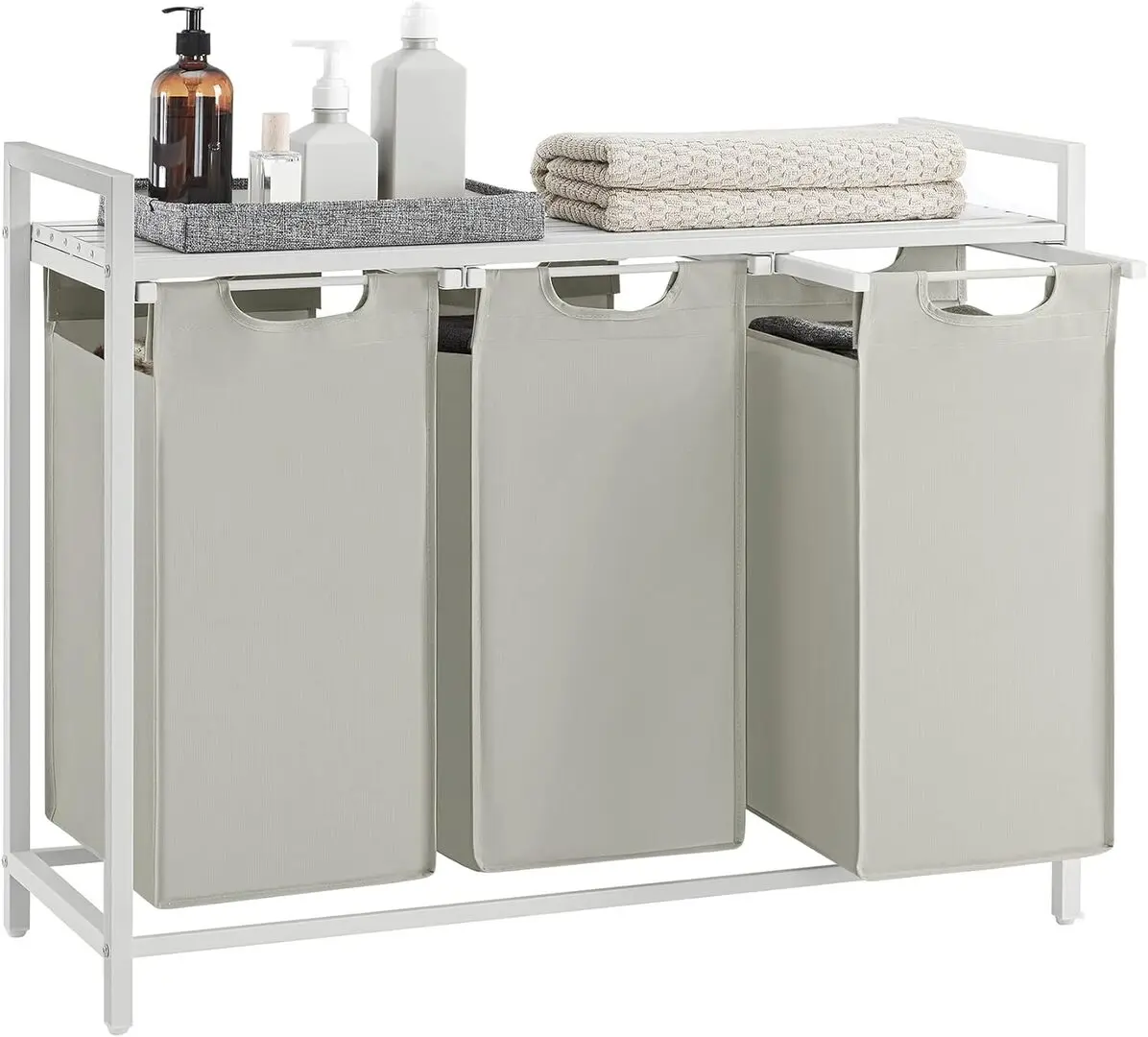 Корзина для сортировки белья Songmics Vasagle BLH301W01 (White)