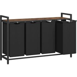 Корзина для сортировки белья Songmics Vasagle BLH401B01 (Rustic Brown/Black)