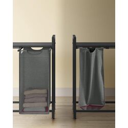 Cos de sortare rufe Songmics Vasagle BLH401G01 (Charcoal Grey) Thumb