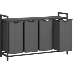 Cos de sortare rufe Songmics Vasagle BLH401G01 (Charcoal Grey)