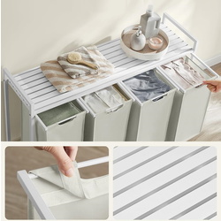 Корзина для сортировки белья Songmics Vasagle BLH401W01 (White) Thumb