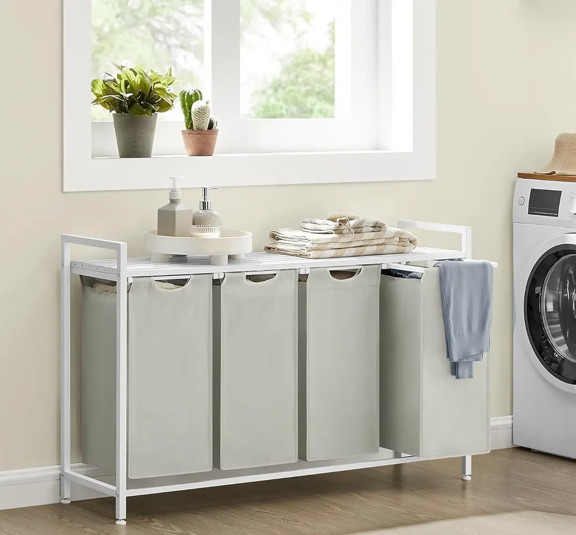 Корзина для сортировки белья Songmics Vasagle BLH401W01 (White)