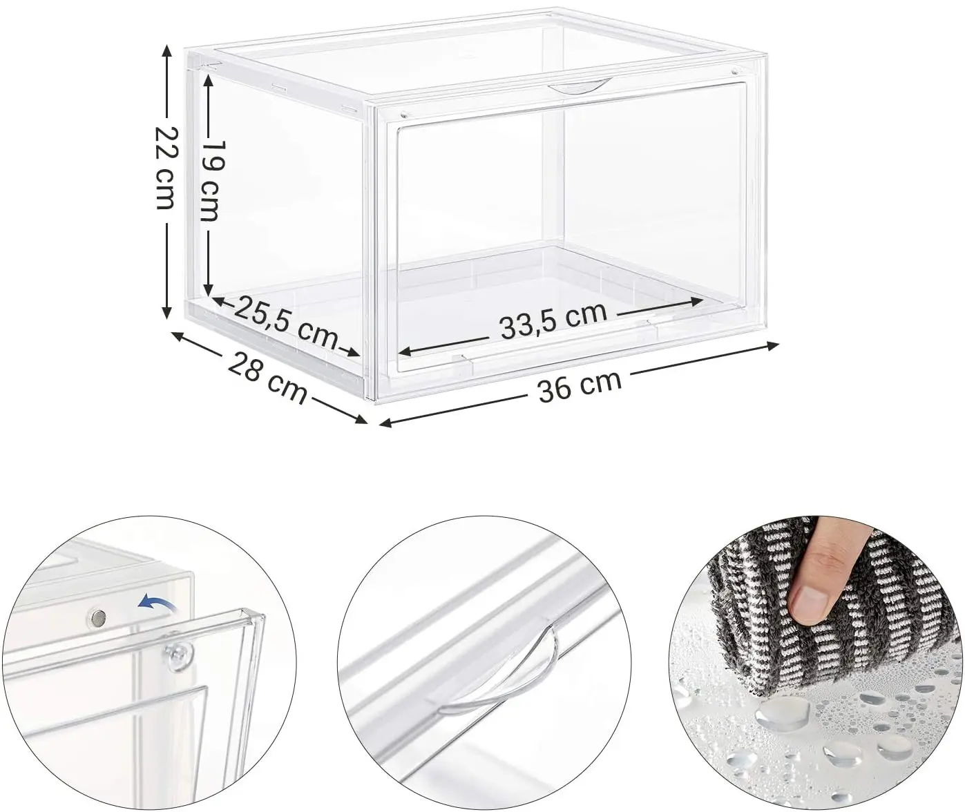 Модульный органайзер Songmics LSP06CW (Transparent) - 6