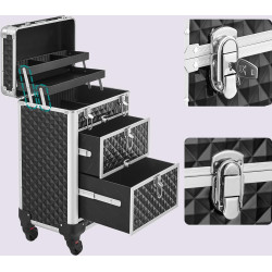 Valiză organizator cosmetic Songmics JHZ08BK (Black) Thumb