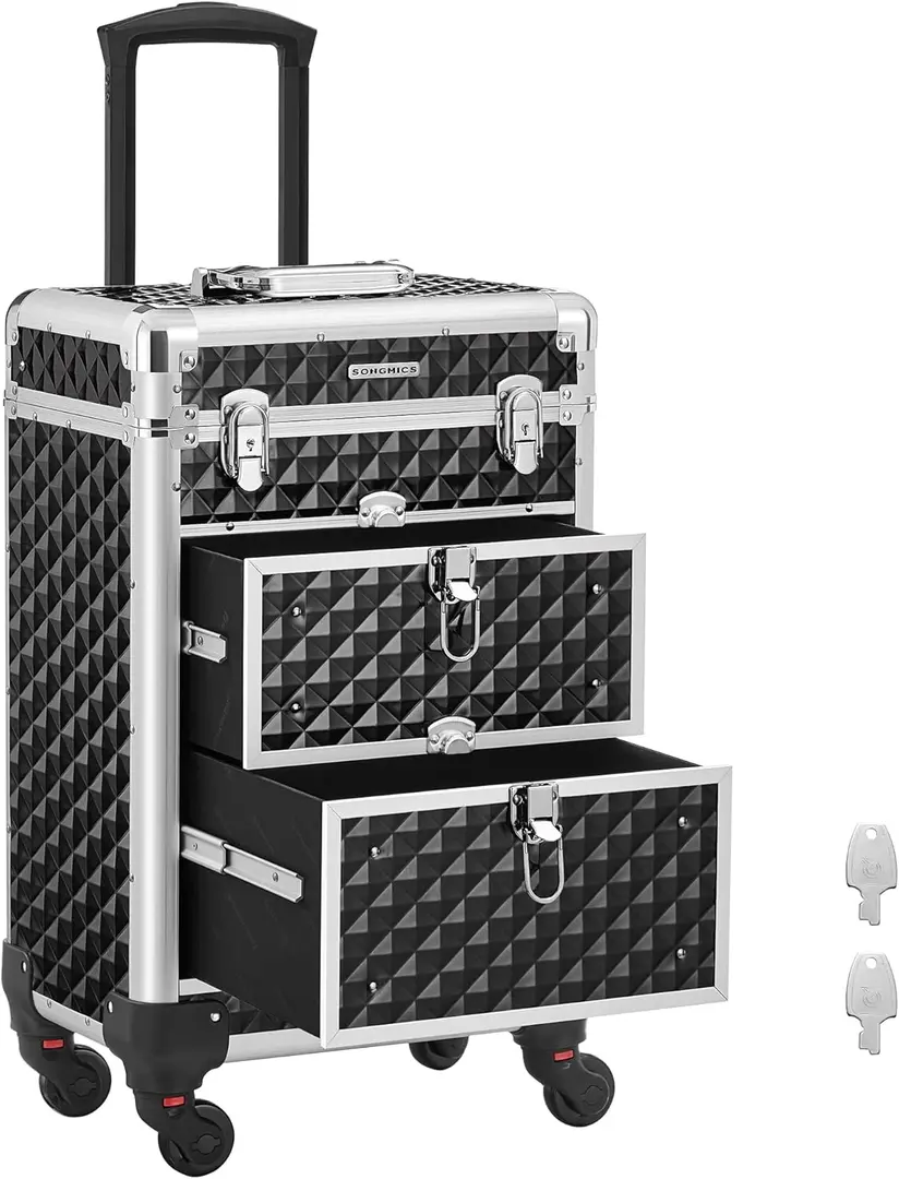 Valiză organizator cosmetic Songmics JHZ08BK (Black)