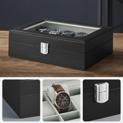 Organizator de ceasuri Songmics JWB010BK (Black/Grey) Thumb