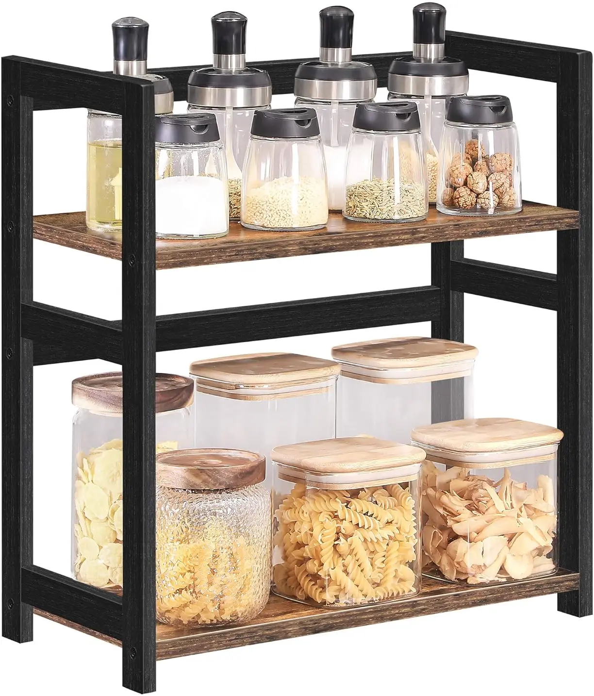 Подставка Songmics OFS046B01 (Rustic Brown/Black) - 2