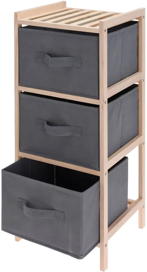 Comoda Storage Solutions 47077 65x27x25cm (Grey/Woody)