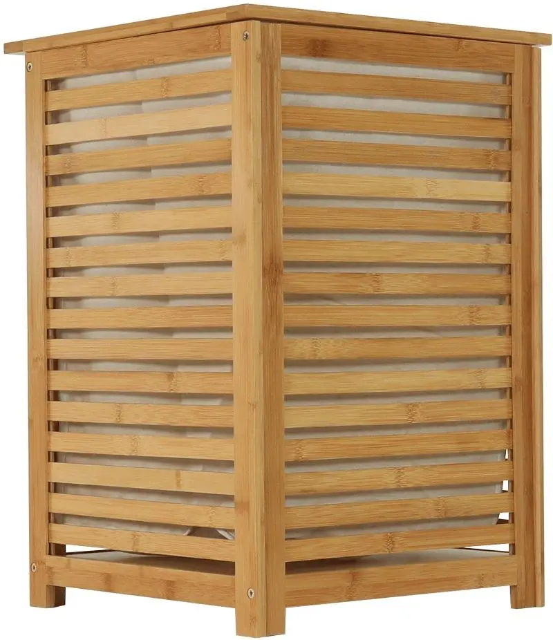 Cos pentru rufe Tempo Kondela Basket (Beige/Bamboo)