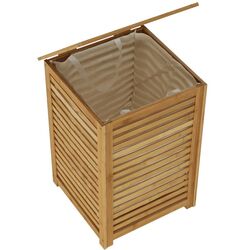 Cos pentru rufe Tempo Kondela Basket (Beige/Bamboo) Thumb