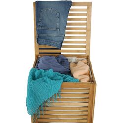 Cos pentru rufe Tempo Kondela Basket (Beige/Bamboo) Thumb