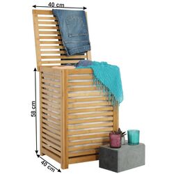 Cos pentru rufe Tempo Kondela Basket (Beige/Bamboo) Thumb