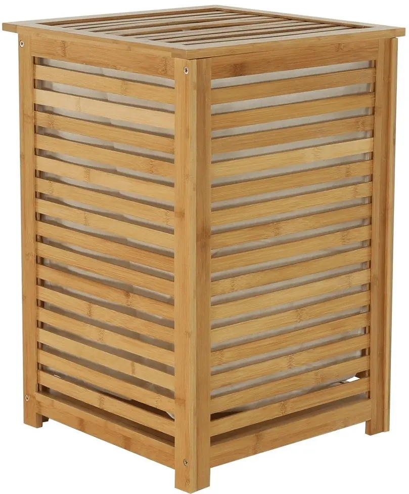 Cos pentru rufe Tempo Kondela Basket (Beige/Bamboo)