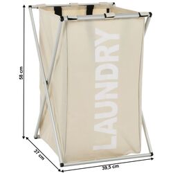 Cos pentru rufe Tempo Kondela Laundry New Typ 1 (Beige-Grey/White) Thumb